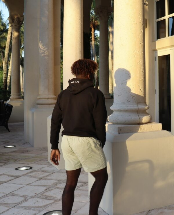 Black NA Manuscript Hoodie - Image 3