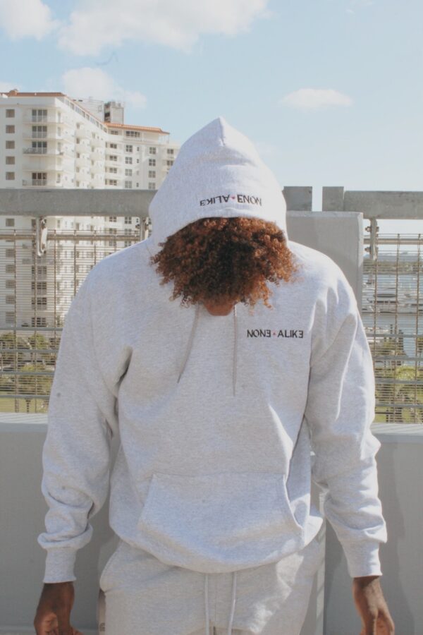 Gray NA Manuscript Hoodie