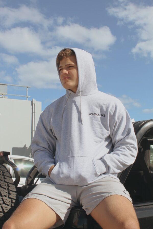 Gray NA Original Hoodie - Image 4