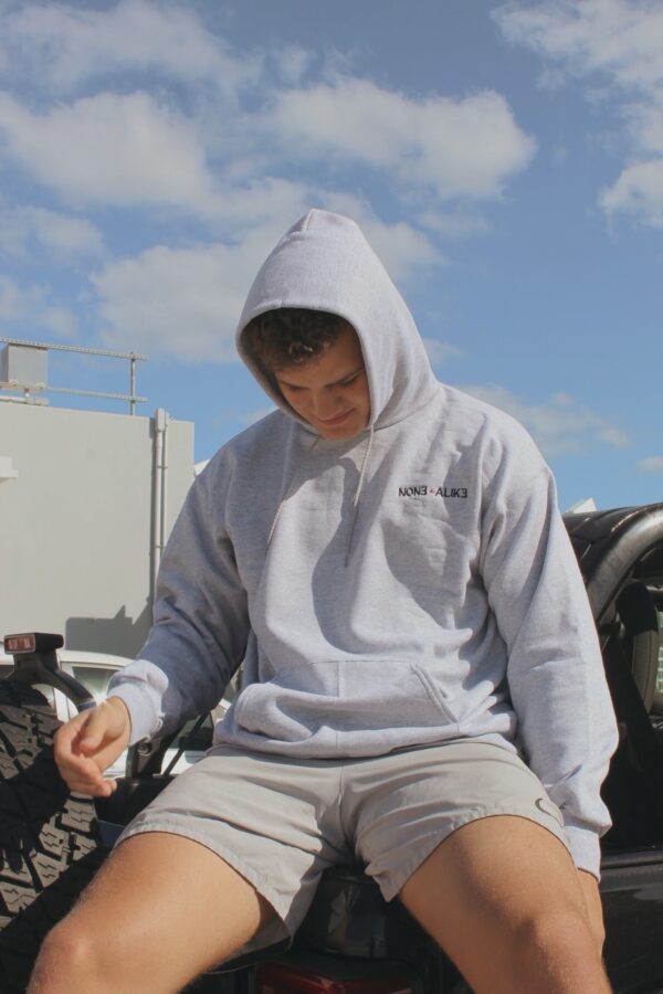 Gray NA Original Hoodie - Image 2